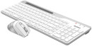 Клавиатура + мышь A4Tech Fstyler FB2535C клав:белый/серый мышь:белый/серый USB беспроводная Bluetooth/Радио slim2