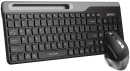 Клавиатура + мышь A4Tech Fstyler FB2535C клав:черный/серый мышь:черный/серый USB беспроводная Bluetooth/Радио slim5