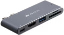 Концентратор Thunderbolt 3 Canyon CNS-TDS05DG 1 х USB 3.0 HDMI SD/SDHC microSD microSDXC SDXC Thunderbolt3 серый2