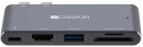 Концентратор Thunderbolt 3 Canyon CNS-TDS05DG 1 х USB 3.0 HDMI SD/SDHC microSD microSDXC SDXC Thunderbolt3 серый4
