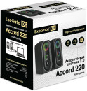 Акустическая система 2.0 ExeGate Accord 220 (питание USB, 2х3Вт (6Вт RMS), 60-20000Гц, цвет черный, RGB подсветка, Color Box)2