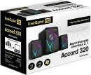 Акустическая система 2.1 ExeGate Accord 320 (питание USB, 5Вт+2х3Вт, 150-20000Гц, цвет черный, RGB подсветка, Color Box)2