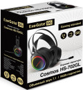 Игровая гарнитура ExeGate Cosmos HS-702GL (объемный звук 7.1, длина кабеля 2.5м, RGB подсветка, USB интерфейс, Color Box)2