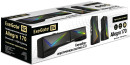 Саундбар-Акустическая система 2.0 ExeGate Allegro 170 (питание USB, Bluetooth, 2х3Вт (6Вт RMS), 60-20000Гц, цвет черный, RGB подсветка, с возможностью трансформации в саундбар, Color Box)2