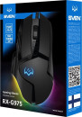 Игровая мышь SVEN RX-G975 чёрная (10 кнопок, 10000 dpi, USB, PIXART 3325, RGB подсветка)8