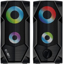 Колонки Sven 4210 2.0 чёрные (2x3W, USB, RGB подсветка)3