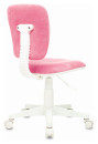 Кресло детское Бюрократ CH-W204NX розовый Velvet 36 крестовина пластик пластик белый4