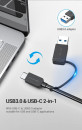 Концентратор USB Type-C Vention CHTBB USB Type-C 5 х USB 3.0 черный3