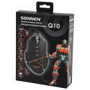 Мышь проводная игровая SONNEN Q10, 7 кнопок, программируемая, 6400 dpi, LED-подсветка, черная, 5135228