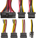 Exegate EX219182RUS-S Блок питания AB350, ATX, SC, 8cm fan, 24p+4p, 3*SATA, 2*IDE, FDD + кабель 220V с защитой от выдергивания4