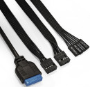 Корпус Miditower ExeGate i3 NEO-NPX500 (ATX, NPX500 12см, 2*USB+1*USB3.0, HD аудио, черный, 3 вент. 12см с RGB подсветкой, контроллер + ПДУ, ARGB MB кабель, пылевые фильтры, боковая панель - закаленное стекло)6