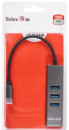 Концентратор USB Type-C TELECOM TA310C 4 х USB 3.0 серебристый3