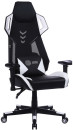 Кресло для геймеров Cactus CS-CHR-090BLW чёрный белый