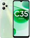 Смартфон Realme C35 64Gb 4Gb зеленый моноблок 3G 4G 2Sim 6.6" 1080x2408 Android 11 50Mpix 802.11 a/b/g/n/ac NFC GPS GSM900/1800 GSM1900 TouchSc microSD max256Gb