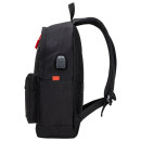 Рюкзак BRAUBERG URBAN универсальный с отделением для ноутбука, USB-порт, "Energy", черный, 44х31х14 см, 2708055