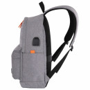 Рюкзак BRAUBERG URBAN универсальный с отделением для ноутбука, USB-порт, "Energy", серый, 44х31х14 см, 2708062
