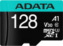 Флеш карта microSDHC 128Gb Class10 A-Data AUSDX128GUI3V30SA2-RA1 Premier Pro + adapter2