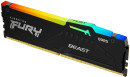 Оперативная память для компьютера 16Gb (1x16Gb) PC5-38400 4800MHz DDR5 DIMM CL38 Kingston Fury Beast RGB KF548C38BBA-162