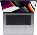 Ноутбук Apple MacBook Pro 16 16" 3456x2234 Apple -M1 Pro SSD 1024 Gb 32Gb Bluetooth 5.0 WiFi (802.11 b/g/n/ac/ax) Apple M1 Pro (16-core) серебристый macOS Z14W000E12