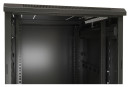 Шкаф серверный Hyperline (TTB-4282-AS-RAL9004) напольный 42U 800x1200мм пер.дв.стекл задн.дв.спл.стал.лист 800кг черный6