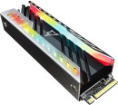 Твердотельный накопитель Netac NV3000 RGB PCIe 3 x4 M.2 2280 NVMe 3D NAND SSD 500GB, R/W up to 3400/2000MB/s, with heat sink & RGB2