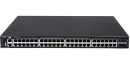 Qtech Управляемый стекируемый коммутатор уровня L3 с поддержкой PoE 802.3af/at, 48 портов 10/100/1000 BASE-T, 4 порта 10GbE SFP+, 4K VLAN, 32K MAC адресов,  консольный порт, 1 MGMT порт, 1 порт USB 2.2