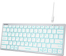 Клавиатура проводная A4TECH FX61 USB белый синий4