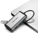 Vention USB 3.0 to USB3.0*3/Gigabit Ethernet Docking Station3