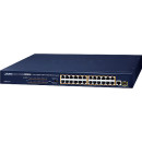 коммутатор/ PLANET FGSW-2511P 24-Port 10/100TX 802.3at PoE + 1-Port Gigabit TP/SFP combo Ethernet Switch (190W PoE Budget, Standard/VLAN/QoS/Extend mode)2