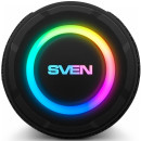 Мобильные колонки SVEN PS-160 2.0 чёрные (2x6W, Waterproof (IPx6), TWS, Bluetooth, FM, USB, microSD, RGB подсветка, 1200 мАч)5