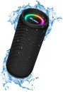 Мобильные колонки SVEN PS-160 2.0 чёрные (2x6W, Waterproof (IPx6), TWS, Bluetooth, FM, USB, microSD, RGB подсветка, 1200 мАч)10