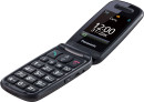 Мобильный телефон Panasonic TU456 черный раскладной 1Sim 2.4" 240x320 0.3Mpix GSM900/1800 microSDHC max32Gb3