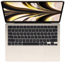 Ноутбук Apple MacBook Air 13 M2 13.6" 2560x1664 Apple -M2 SSD 256 Gb 8Gb Bluetooth 5.0 WiFi (802.11 b/g/n/ac/ax) Apple M2 (8-core) золотистый macOS MLY13LL/A2