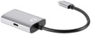 Aдаптер USB 3.1 Type-Cm --> HDMI A(f) , 4K@60Hz, PD charging, Alum Shell, VCOM <CU452A>5
