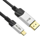 Кабель-адаптер USB 3.1 Type-Cm --> DP(m) 8K@60Hz, 1.8m , Alumi Shell,VCOM <CU422MCV-1.8M>5