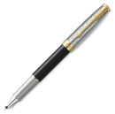 Ручка роллер Parker Sonnet Premium T537 (CW2119786) Metal Black GT F черн. черн. подар.кор. сменный стержень 1стерж. линия 0.5мм кругл. 1цв.