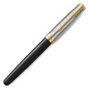 Ручка роллер Parker Sonnet Premium T537 (CW2119786) Metal Black GT F черн. черн. подар.кор. сменный стержень 1стерж. линия 0.5мм кругл. 1цв.2