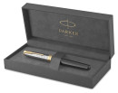 Ручка роллер Parker Sonnet Premium T537 (CW2119786) Metal Black GT F черн. черн. подар.кор. сменный стержень 1стерж. линия 0.5мм кругл. 1цв.4