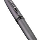Ручка роллер Waterman Expert DeLuxe (2119255) Metallic Silver RT F черн. черн. подар.кор.2