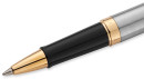 Ручка роллер Waterman Hemisphere (CWS0920350) Steel GT F черн. черн. подар.кор. сменный стержень 1стерж. линия 0.8мм кругл. 1цв.4