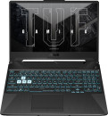 Ноутбук ASUS TUF Gaming F15 FX506HCB-HN144 15.6" 1920x1080 Intel Core i5-11400H SSD 512 Gb 8Gb Bluetooth 5.0 nVidia GeForce RTX 3050 4096 Мб черный DOS 90NR0724-M059904