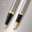 Набор ручек Parker IM Core TK223 (CW2093217) Brushed Metal GT подар.кор. ручка роллер, ручка шариковая сменный стержень 1стерж. кругл.4