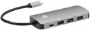 Кабель-адаптер USB3.1 Type-CM-->HDMI 4K*60Hz +3USB3.1(10Гбс)+RJ45+TF+SD+PD VCOM <CU4641>4