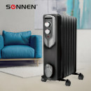 Масляный радиатор Sonnen DFN-07BL 1500 Вт черный/серый4