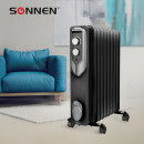 Масляный радиатор Sonnen DFN-09BL 2000 Вт черный/серый4