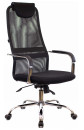 Офисное кресло Everprof EP-708 TM чёрное (Акриловая сетка, хром, ролики, ТопГан Мульти)