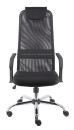 Офисное кресло Everprof EP-708 TM чёрное (Акриловая сетка, хром, ролики, ТопГан Мульти)2