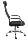 Офисное кресло Everprof EP-708 TM чёрное (Акриловая сетка, хром, ролики, ТопГан Мульти)3