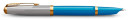 Ручка перьев. Parker 51 Premium (CW2169078) Turquoise GT F сталь нержавеющая подар.кор. кругл.3
