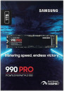 Твердотельный накопитель SSD M.2 1 Tb Samsung 990 PRO Read 7450Mb/s Write 6900Mb/s 3D NAND TLC MZ-V9P1T0BW4